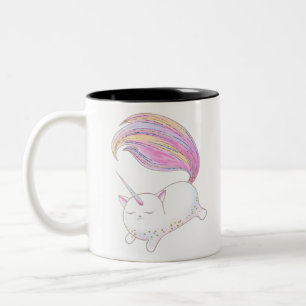 Taza Bicolor Caticorn Adorable