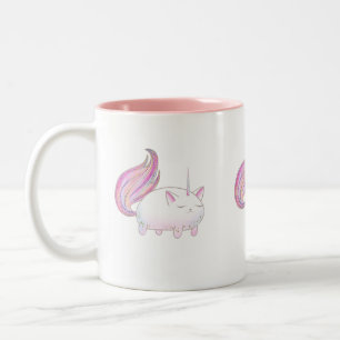 Taza Bicolor Caticorn en rosa