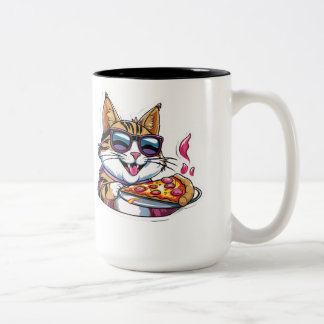 Taza Bicolor Catnip & Pizza