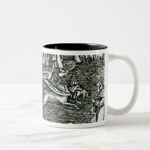 Taza Bicolor Catolicismo romano y Lutheranism puestos en