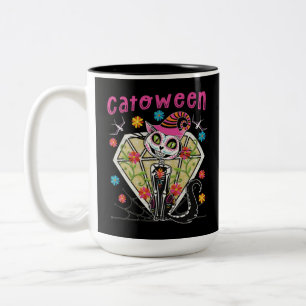 Taza Bicolor Catoween Halloween