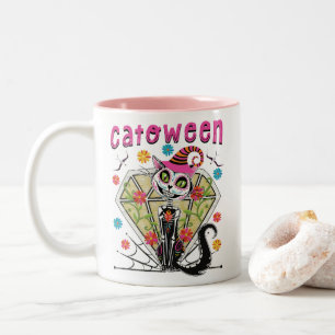 Taza Bicolor Catoween Halloween