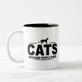 Taza Bicolor CATS - Porque la gente se fastidia