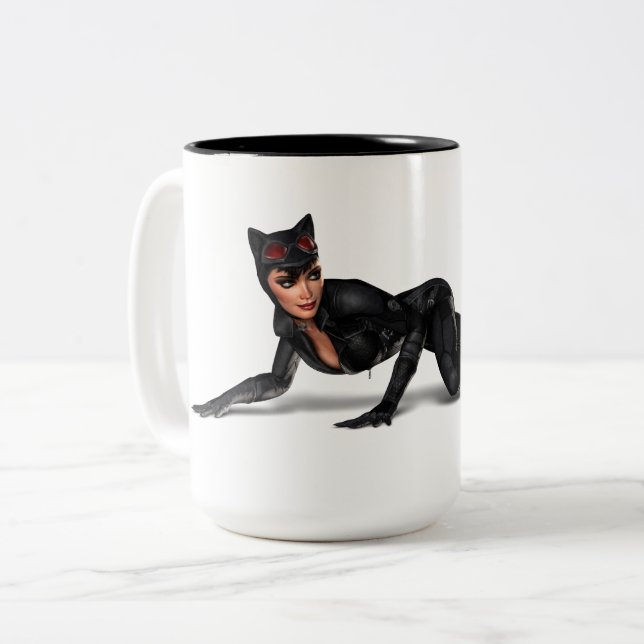 Taza Bicolor Catwoman Lurking (Anverso izquierdo)