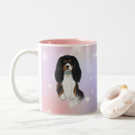 Taza Bicolor Cavalier de tres colores King Charles Spaniel