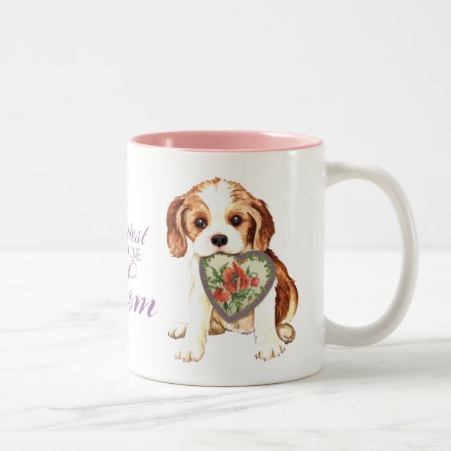Taza Bicolor Cavalier Heart Mom (Derecha)