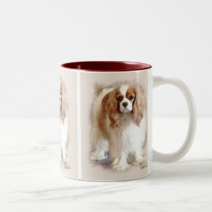 Taza Bicolor Cavalier King Charles Spaniel