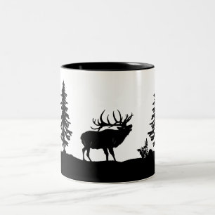 Taza Bicolor Caza de alces toros