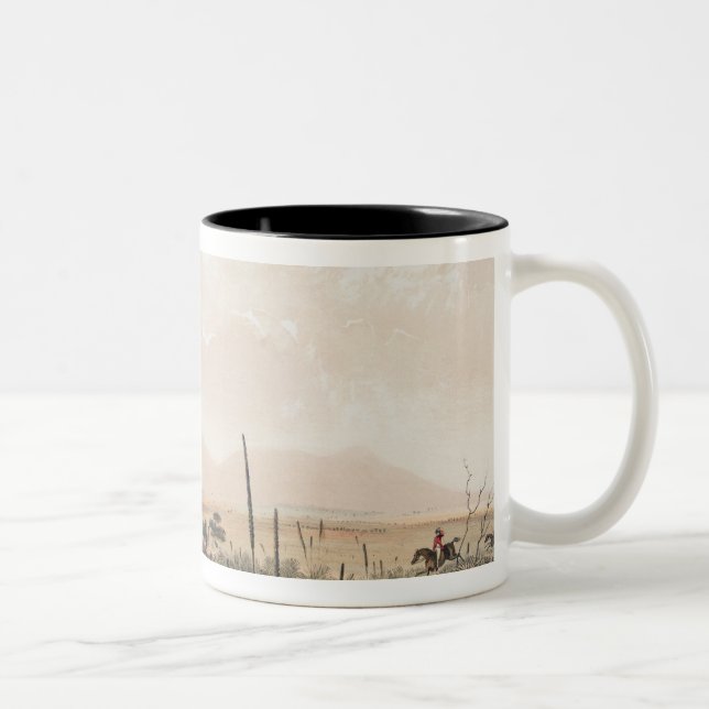 Taza Bicolor Caza del canguro (Derecha)