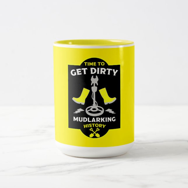 Taza Bicolor Caza del Tesoro Mudlarking (Centro)