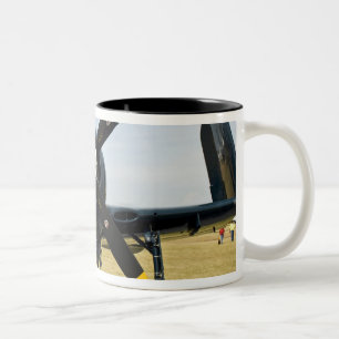 Taza Bicolor Caza embarcado Grumman F8F Bearcat en el