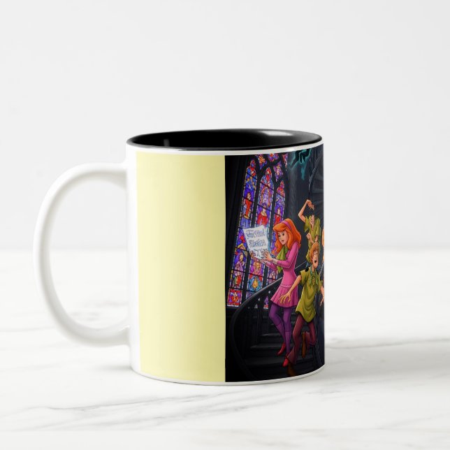 Taza Bicolor Caza fantasma gótica (Izquierda)