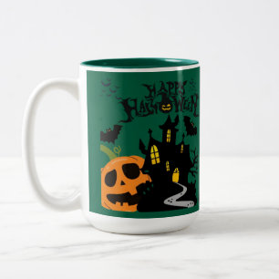 Taza Bicolor Cazador verde Susurros del cementerio
