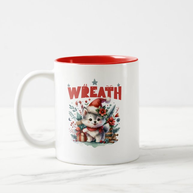 Taza Bicolor CDwreathred (Izquierda)