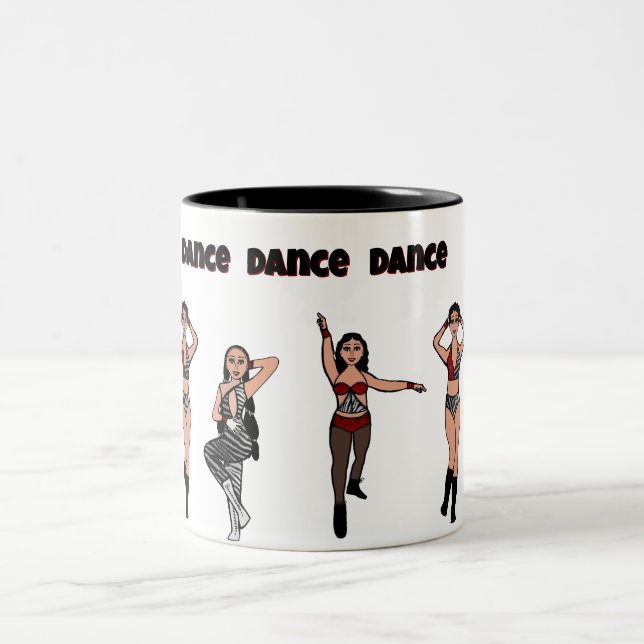 Taza Bicolor Cebra roja #2 Mug (Centro)