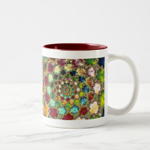 Taza Bicolor Celdas fractales - Fractal Mug