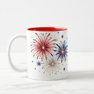 Taza Bicolor Celebración patriótica estadounidense 250 aniversa