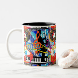 Taza Bicolor Celebrando la música