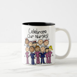Taza Bicolor Celebre a nuestras enfermeras