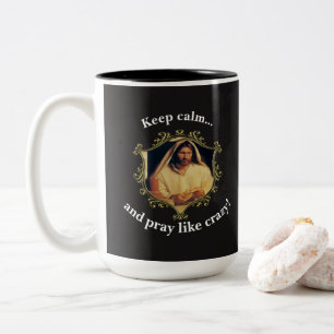Taza Bicolor Cena divina: Rompiendo pan con Jesús