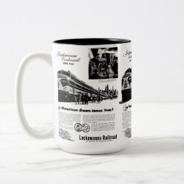 Taza Bicolor Centennial 1951 del ferrocarril de Lackawanna