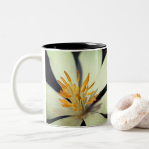 Taza Bicolor Centro de Flores de Sangre Personalizado