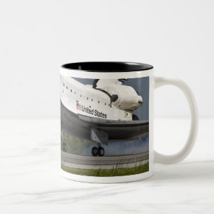 Taza Bicolor Centro Espacial Kennedy del aterrizaje del