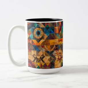 Taza Bicolor Cerámica Cubierta Cubierta Cubierta Cubierta Cubie
