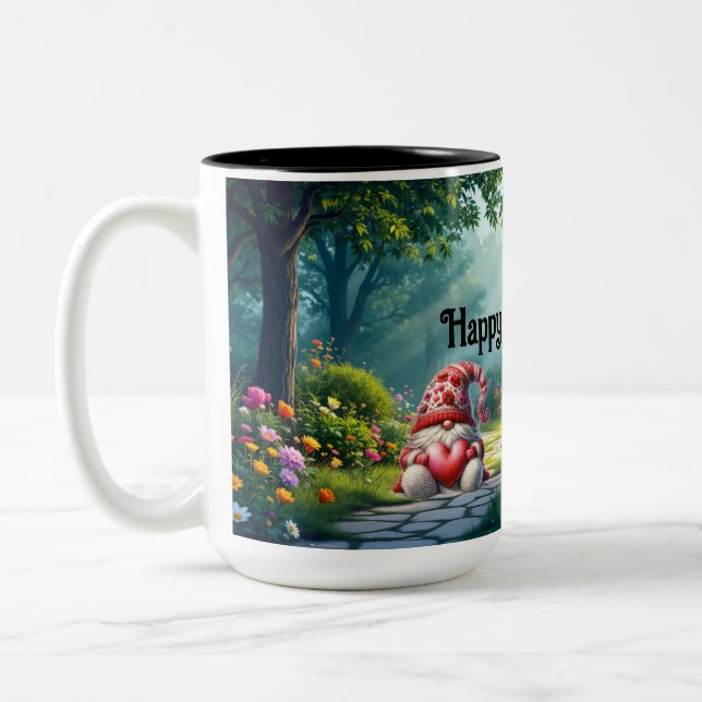 Taza Bicolor Cerámica Gnome Love (Izquierda)