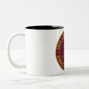 Taza Bicolor Céramica negra mate USMC Una vez un instructor de