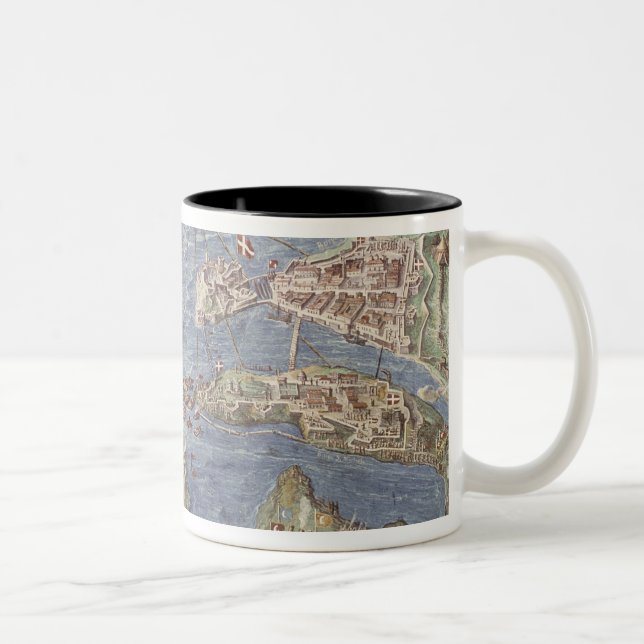 Taza Bicolor Cerco de Malta (Derecha)