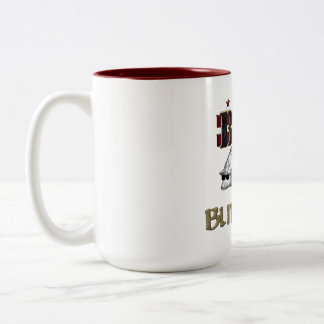 Taza Bicolor Cerdo ciego 2 Tone Coffee Mug (15 oz)