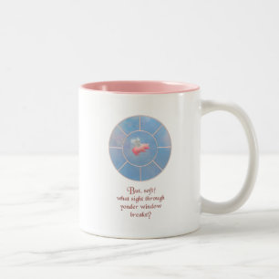 Taza Bicolor Cerdo volador Qué Vista A Través De La Ventana De 