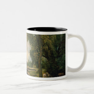 Taza Bicolor Cerradura y molino, 1820 de John Constable el
