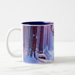 Taza Bicolor Cerveza al corazón de Santa - Renos