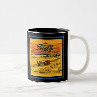 Taza Bicolor Cerveza Blatz Vintage