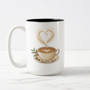 Taza Bicolor Cerveza con corazón Café Heartfelt