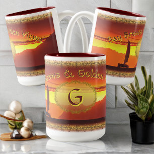 Taza Bicolor Cervezas de la Bahía de San Francisco y Vistas Dor