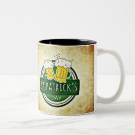 Taza Bicolor Cervezas del Día de San Patricio