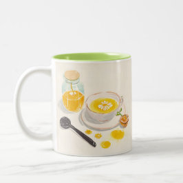 Taza Bicolor Chamomille Tea & Honey Mug