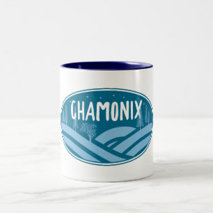 Taza Bicolor Chamonix Francia Al aire libre