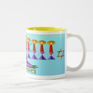 Taza Bicolor Chanukah