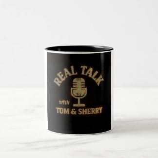 Taza Bicolor Charla real con Tom y Sherry Podcast Coffee Mug