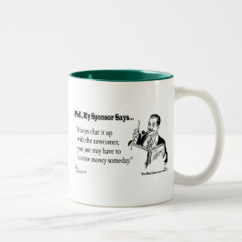 Taza Bicolor Chárlelo siempre para arriba con el recién