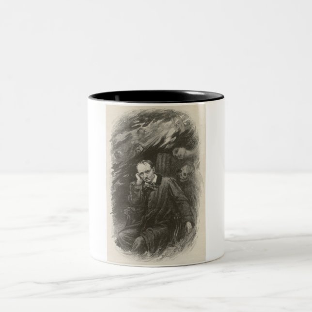 Taza Bicolor Charles Baudelaire (por Georges Rochegrosse) (Centro)