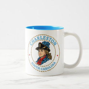 Taza Bicolor Charleston South Carolina Colonial