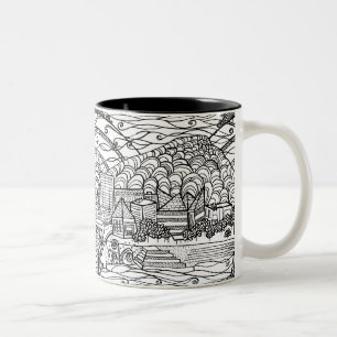 Taza Bicolor Chattanooga caprichosa blanco y negro
