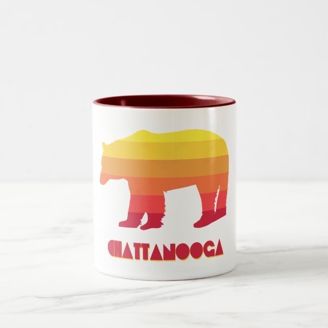 Taza Bicolor Chattanooga Tennessee Rainbow Bear (Centro)