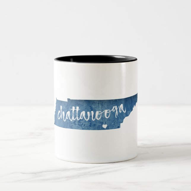 Taza Bicolor Chattanooga Tennessee Wood Grain (Centro)