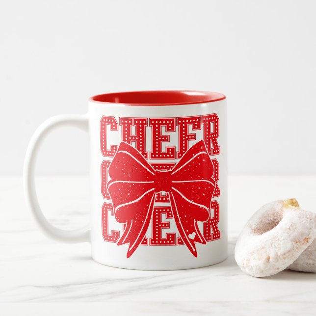 Taza Bicolor Cheer Bow (Con donut)